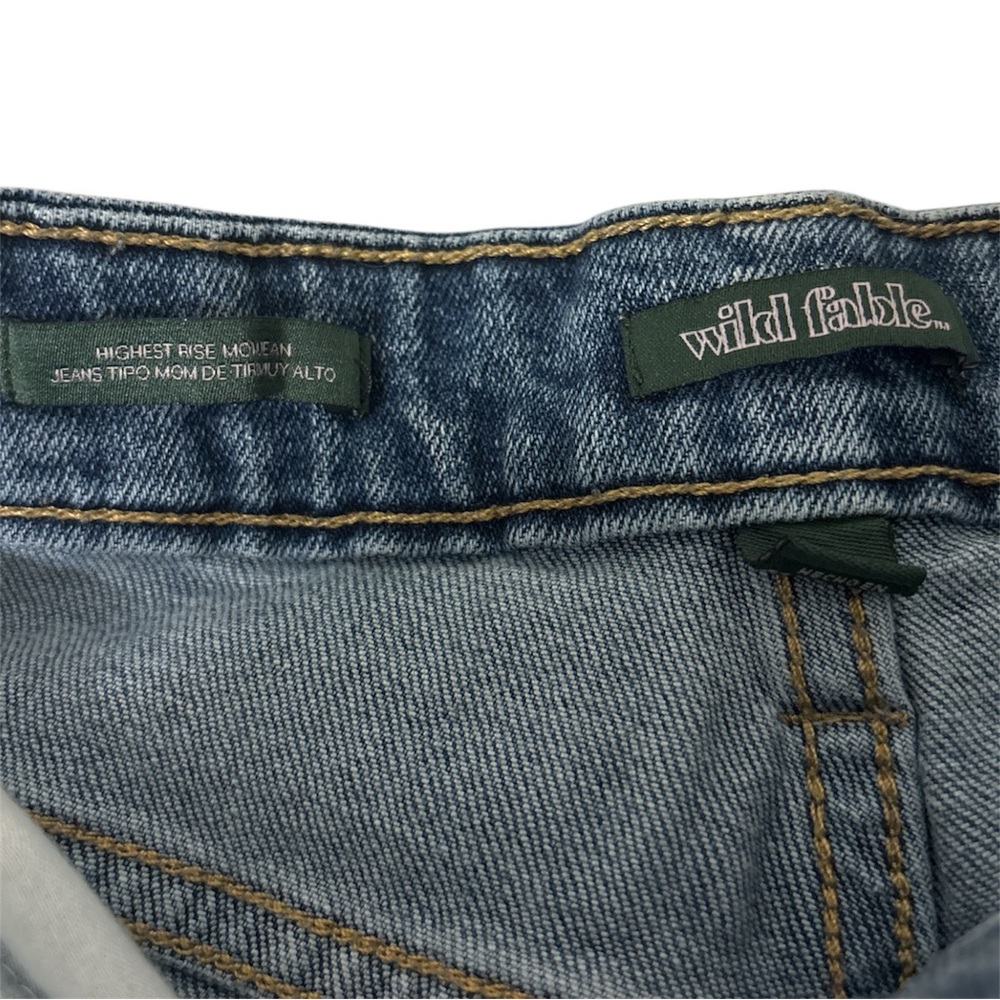 Wild Fable High Rise Blue Jeans Distressed - Picture 3 of 3